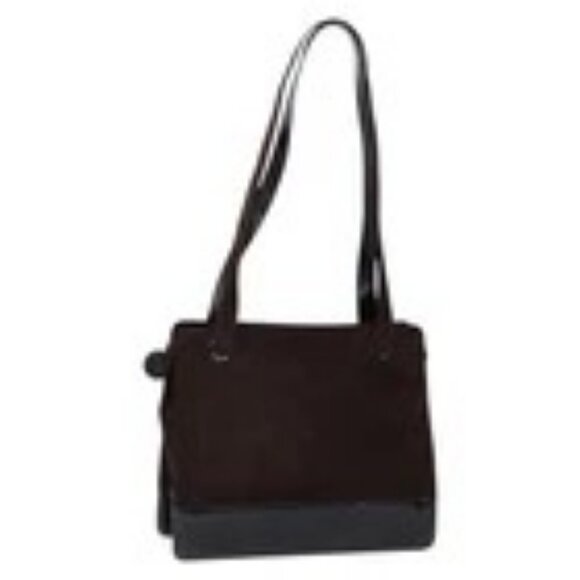 CHANEL Tote Bag Suede Brown CC Auth bs28665 - Picture 1 of 16